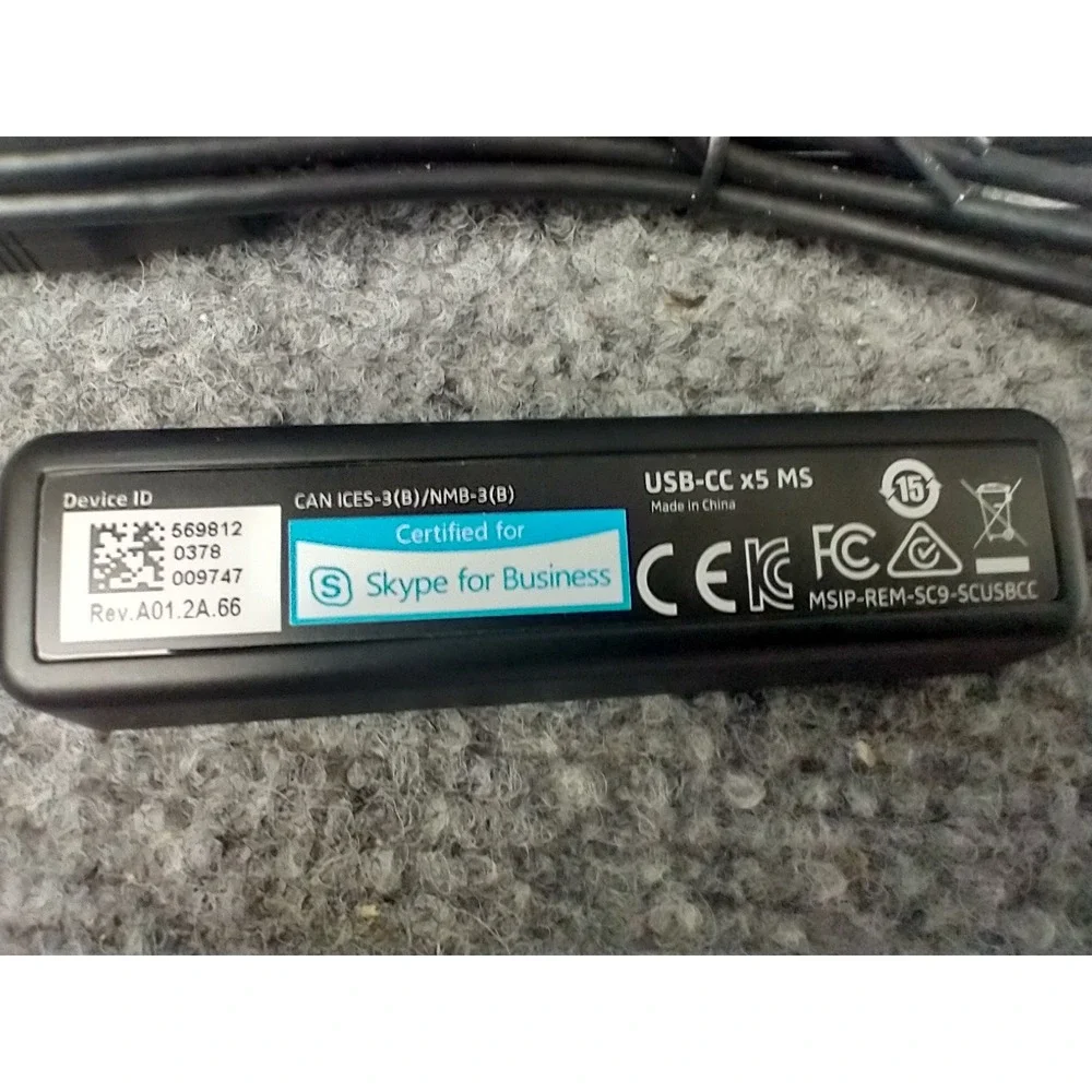 Sennheiser USB-CC x5 MS Call Control Cable Unisex OS Black Skype for Business